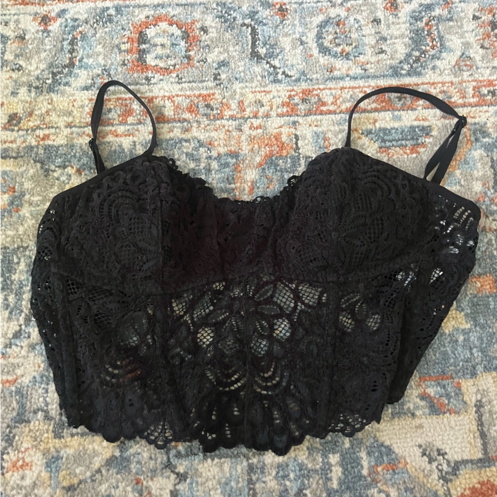Black Lace Corset